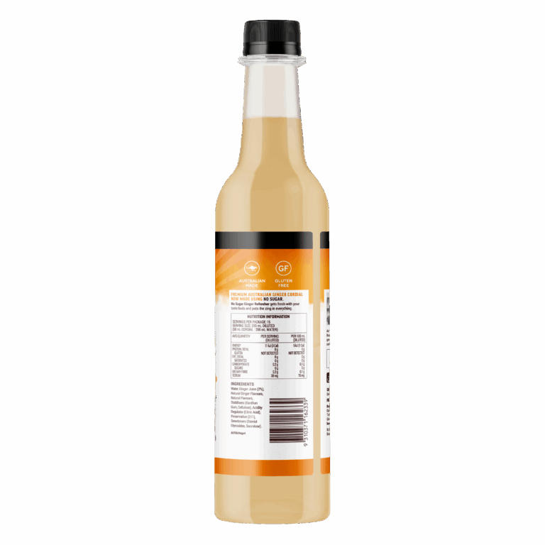 Buderim Ginger Cordial No Sugar Ginger Refresher