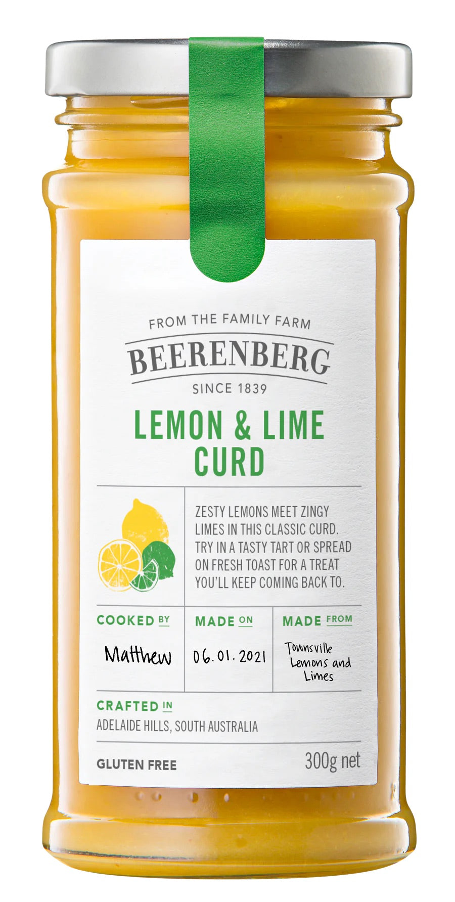Beerenberg Lemon & Lime Curd 300g