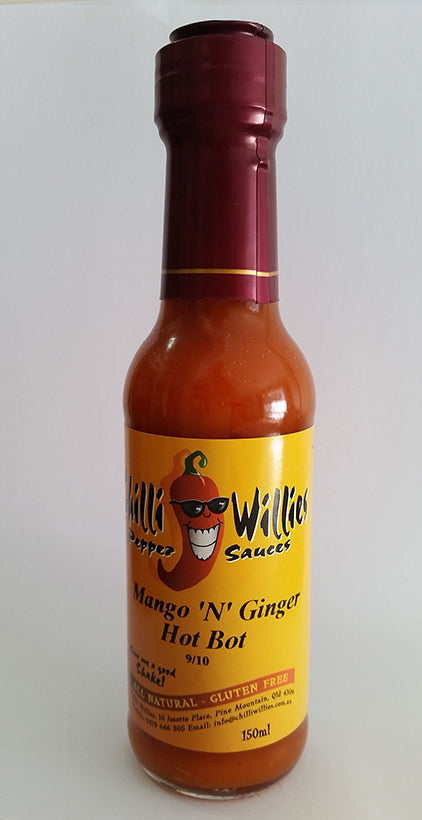 Chilli Willies Mango 'n' Ginger Hot Bot Hot Sauce 150ml