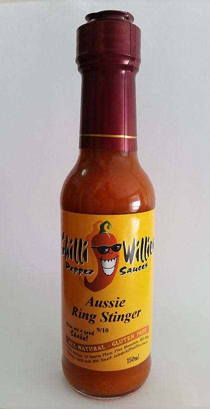 Chilli Willies Aussie Ring Stinger Hot Sauce 150ml