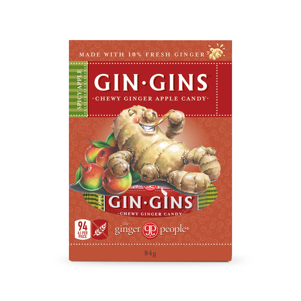Ginger People Gin Gins® Ginger Chews Spicy Apple 84g
