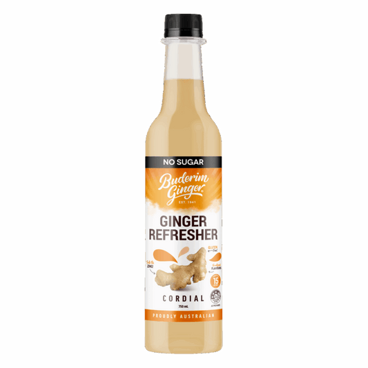 Buderim Ginger Cordial No Sugar Ginger Refresher