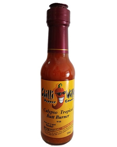 Chilli Willies Calypso Tropical Butt Burner Hot Sauce 150ml