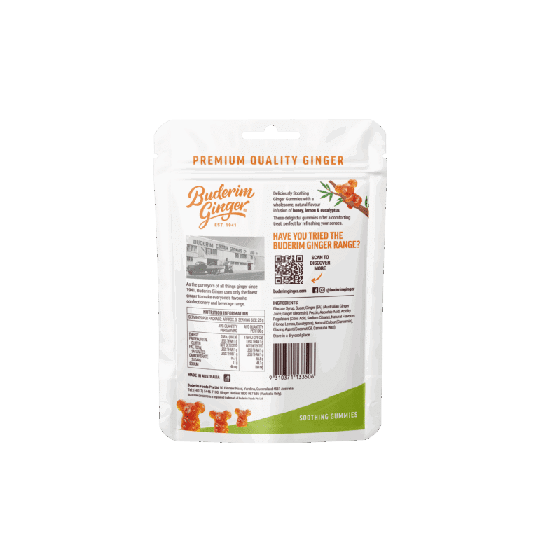 Buderim Ginger Soothing Gummies